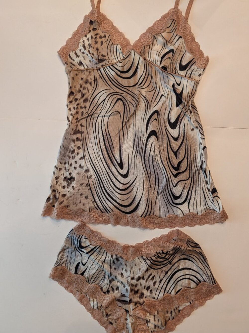 Mary Green 100% silk cami/boyleg short set